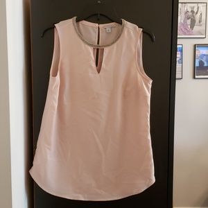 HALOGEN Embellished Sleeveless Blouse